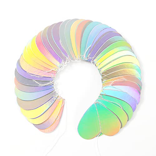 52ft Iridescent Disco Heart Garland, Party Decorations Set