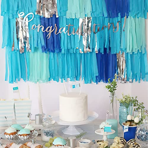 PartyWoo Crepe Paper Streamers 6 Rolls - Variety Pack