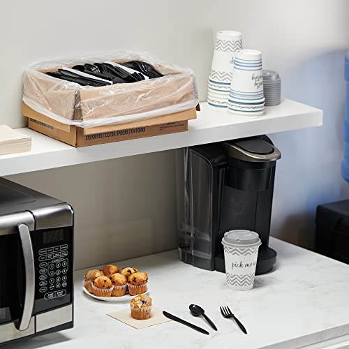 1,000 Piece Black Disposable Cutlery Pack