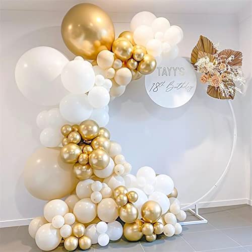 129pcs Metallic Gold Balloons Kit for Events