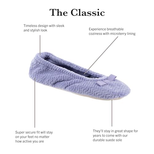 Isotoner Women's Chevron Ballerina - Breathable Chic Stylish