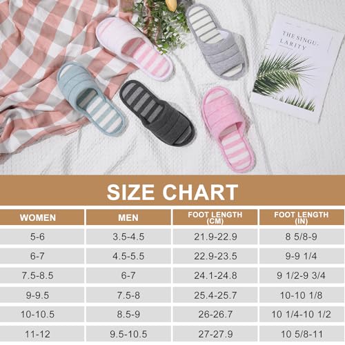 shevalues Women's Teal Memory Foam Indoor House Slippers