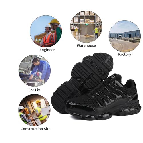 Unisex Lightweight Steel Toe Safety Shoes for Work