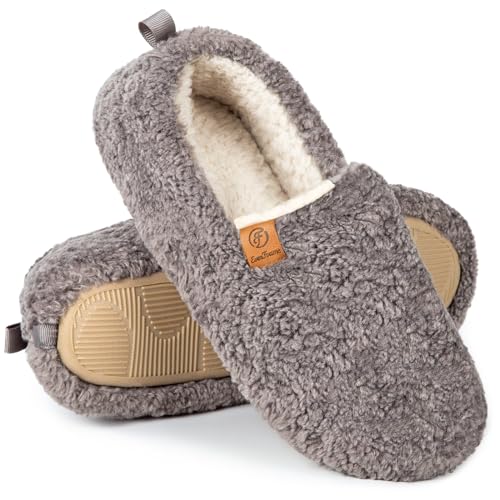 EverFoams Women’s Cozy Memory Foam Slippers Polar Fleece