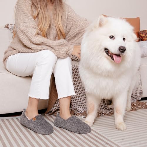 EverFoams Women’s Cozy Memory Foam Slippers Polar Fleece