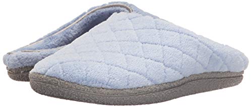 Dearfoams Leslie Memory Foam Clog, Wide Widths, Iceberg