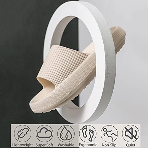 rosyclo Cloud Slides for Women, Pillow House Slippers