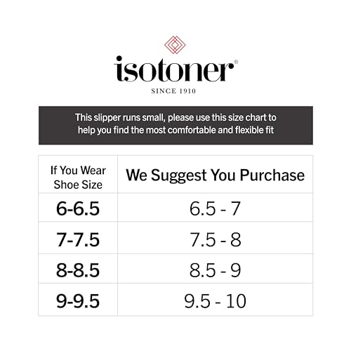 Black Isotoner Terry Hoodback Clog Slippers Size 7.5-8