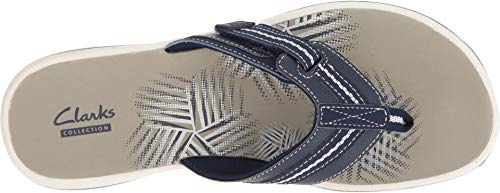 Navy Synthetic Clarks Women's Brinkley Jazz Flip Flop