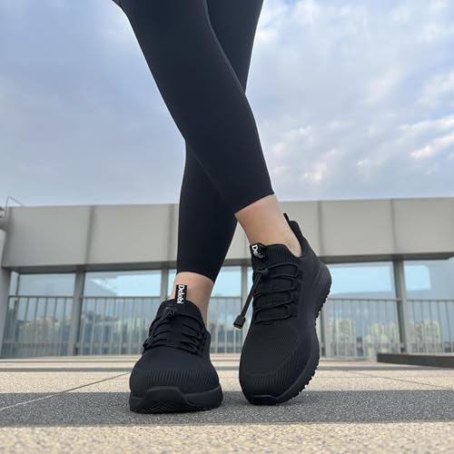 AEHAO Women's Non-Slip Waterproof Kitchen Sneakers - Black