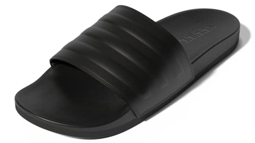 adidas Adilette Comfort Slides in Core Black - Size 10