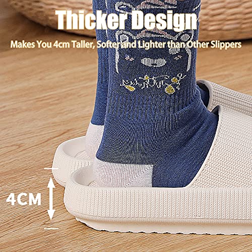 rosyclo Cloud Slides for Women, Pillow House Slippers