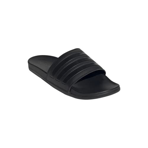 adidas Adilette Comfort Slides in Core Black - Size 10