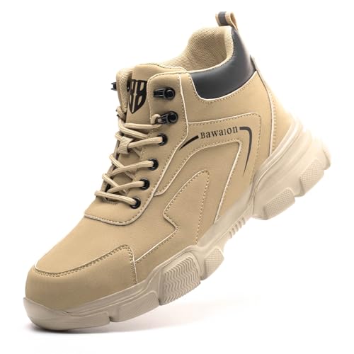 Nasogetch Lightweight Waterproof Work Boots - Khaki