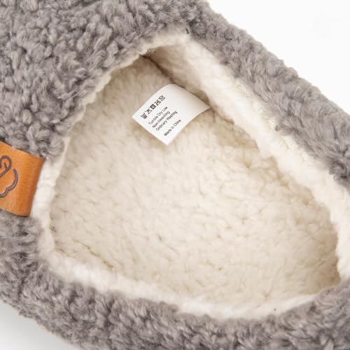 EverFoams Women’s Cozy Memory Foam Slippers Polar Fleece