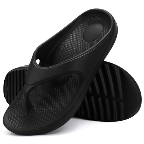 shevalues Orthopedic Sandals with Arch Support in Black