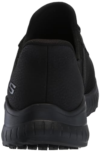 Black Skechers Women's Slip-On Food Service Shoes, Size 7.5