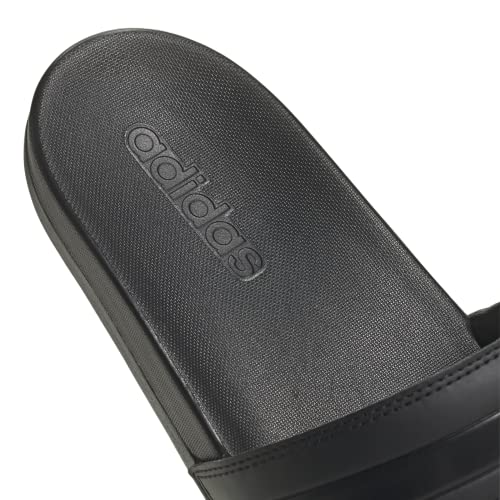 adidas Adilette Comfort Slides in Core Black - Size 10