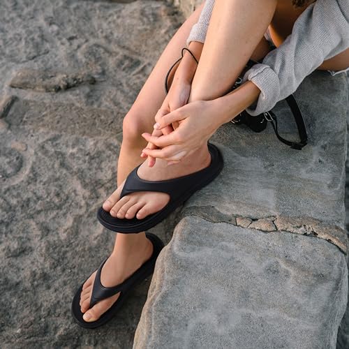 shevalues Orthopedic Sandals with Arch Support in Black