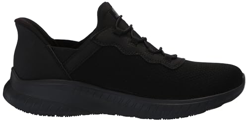 Black Skechers Women's Slip-On Food Service Shoes, Size 7.5
