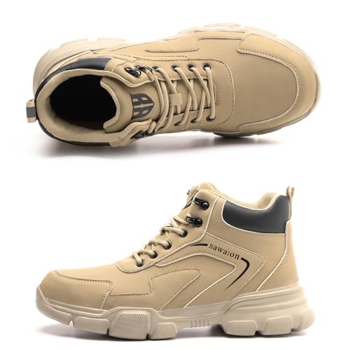 Nasogetch Lightweight Waterproof Work Boots - Khaki