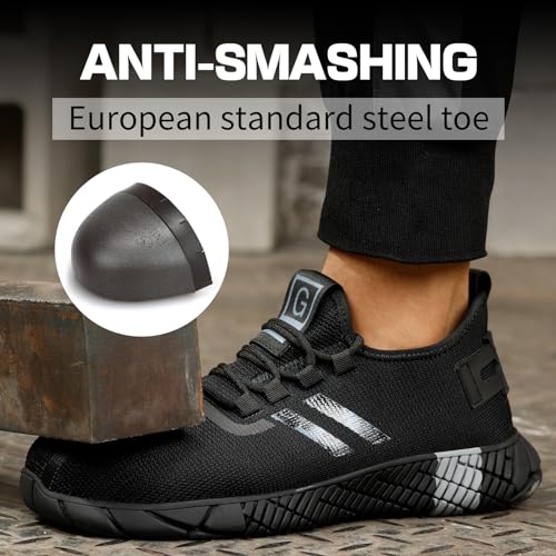 Women's Comfortable Lightweight Indestructible Steel Toe Safety Shoes