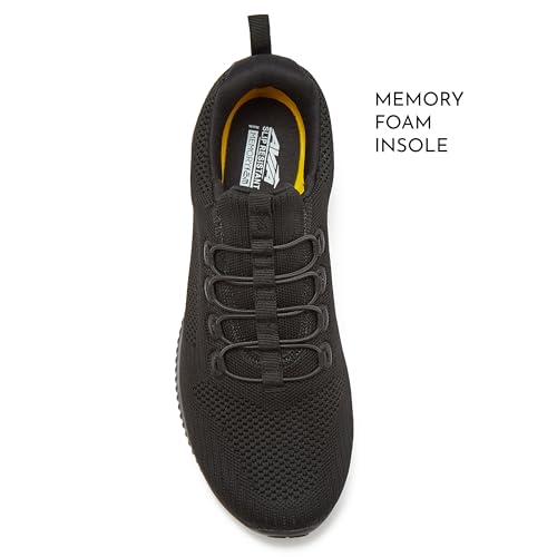 Black Avia Anchor Mesh Slip-On Shoes for Women