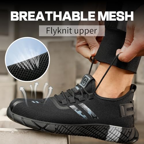 Women's Comfortable Lightweight Indestructible Steel Toe Safety Shoes