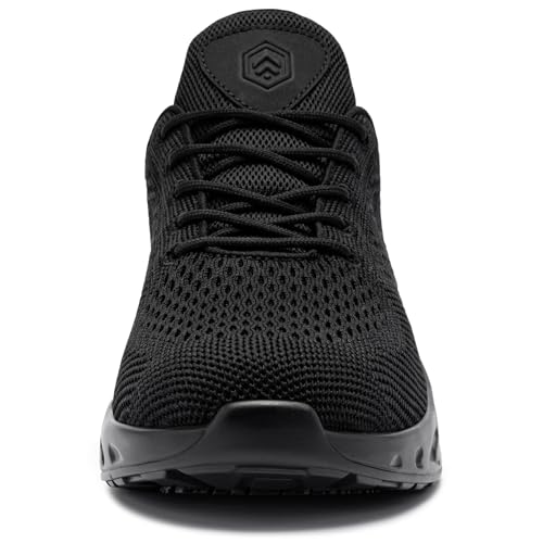 Black Slip Resistant Women's Work Sneakers - Size 9