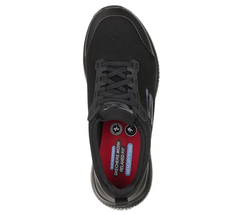 Skechers Women's Black Squad SR Shoes, Size 8.5