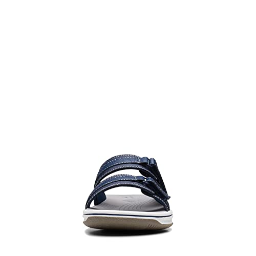 Clarks Navy Slide Sandal for Women, Size 9