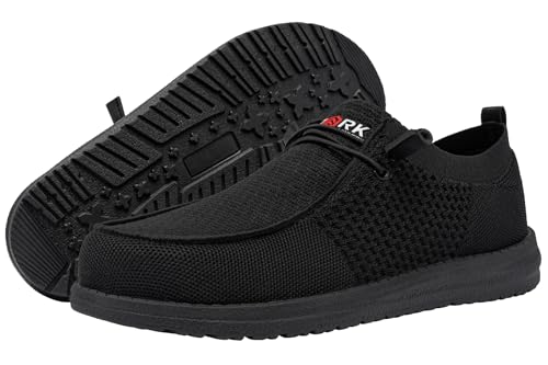 Lightweight Steel Toe Loafers for Women - Black