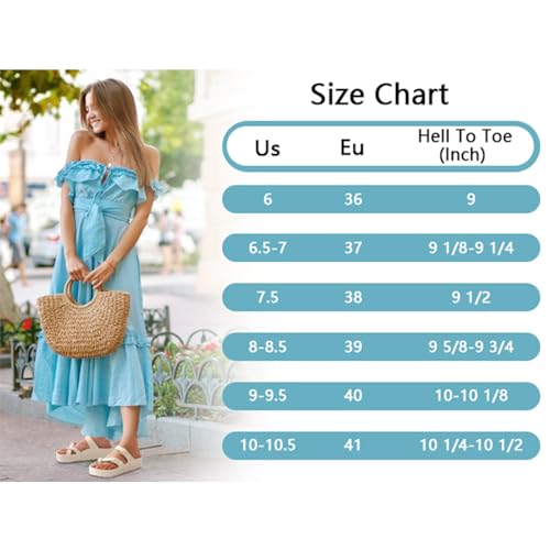 Goosecret Women's Platform Sandals with Arch Support Black