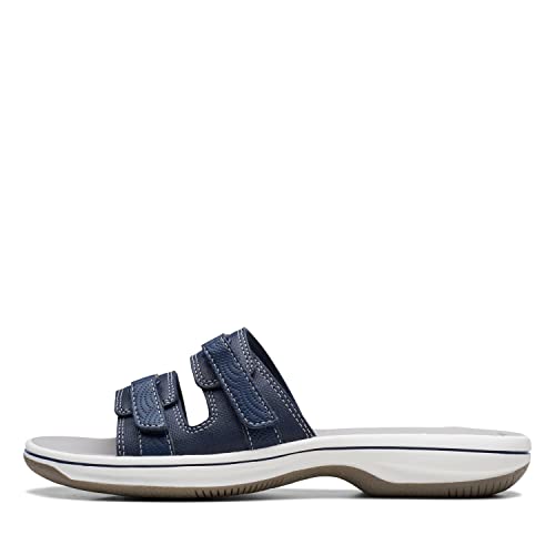 Clarks Navy Slide Sandal for Women, Size 9