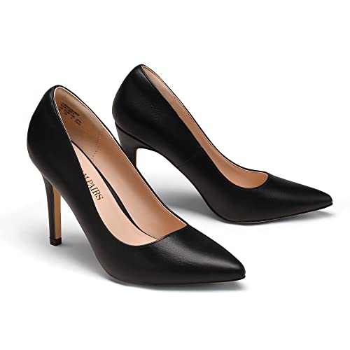 DREAM PAIRS Women's Black High Heel Pump Shoes