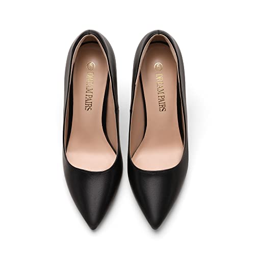 DREAM PAIRS Women's Black High Heel Pump Shoes