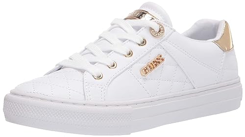 White Guess Loven Sneaker, Size 9 - Women's