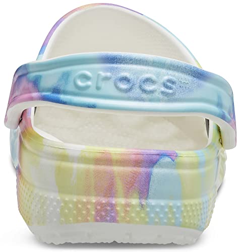 Pastel Tie Dye Crocs Clogs for Women/Men Size 10/8