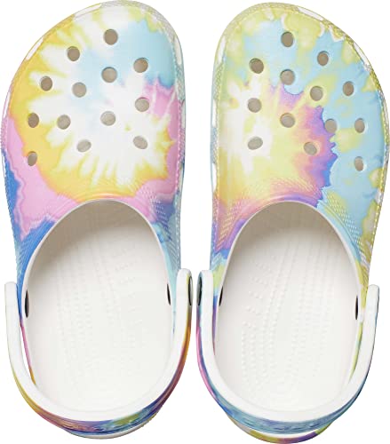 Pastel Tie Dye Crocs Clogs for Women/Men Size 10/8