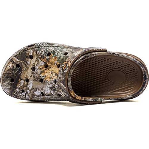 HOBIBEAR Women's Garden Clogs Sandals (Khaki Size 11.5)