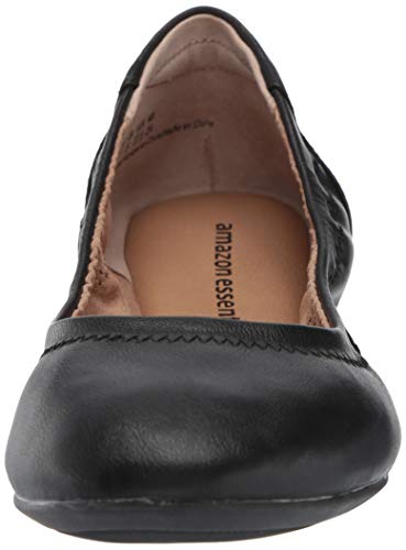 Black Faux Leather Ballet Flat for Women, Size 9