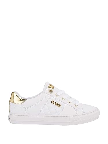 White Guess Loven Sneaker, Size 9 - Women's