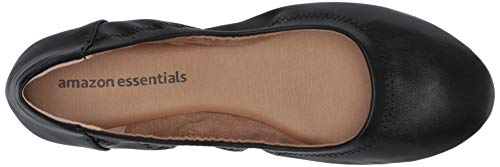 Black Faux Leather Ballet Flat for Women, Size 9