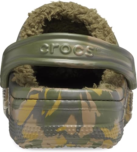 Army Green/Multi Crocs Ralen Lined Clogs for Women