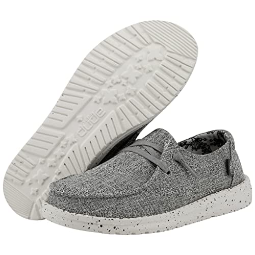 Wendy Blend Linen Ladies Shoes - Iron Gray