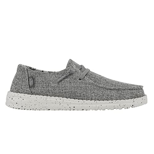 Wendy Blend Linen Ladies Shoes - Iron Gray