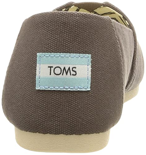 TOMS Women's Alpargata Loafer Flat, Ash Grey, Size 8