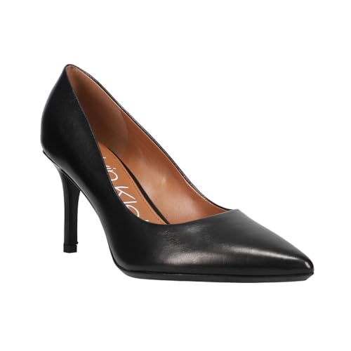 Calvin Klein Black Leather Women's Gayle Pump, Size 8.5
