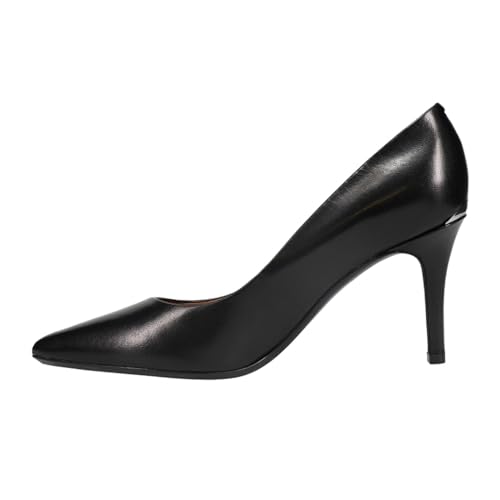 Calvin Klein Black Leather Women's Gayle Pump, Size 8.5