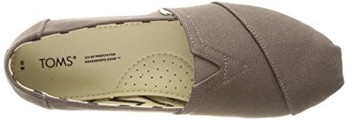 TOMS Women's Alpargata Loafer Flat, Ash Grey, Size 8